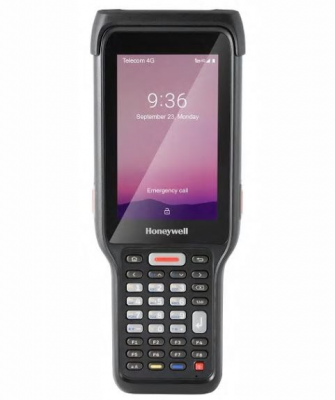 Honeywell EDA61K, numeric Keypad, WLAN, 2G/16G, N6703 scan engine, 4 inch WVGA,13MP camera, Android 9 GMS, Extended battery, hot swap, DCP preloaded, Rest of world
