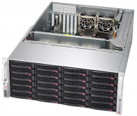 Supermicro SuperStorage 4U Server 640P-E1CR24H noCPU(2)3rd Gen Xeon Scalable/TDP 120-270W/no DIMM(16)/ 3908Lcontroller HDD(24)LFF+ opt. 2SFF/ 2x10Gbe/ 4xLP/ 2x1200W
