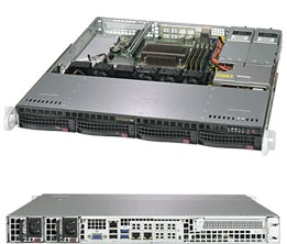 Supermicro SuperServer 1U 5019C-MR Xeon E-22**/ no memory(4)/ 6xSATA/ on board RAID 0/1/5/10/ no HDD(4)LFF/ 1xFH/ 2xGb/ 2x400W/ 1xM.2