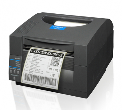 Citizen CL-S521II Printer; Direct thermal, Black, UK+EN Plug (ex 1000815)