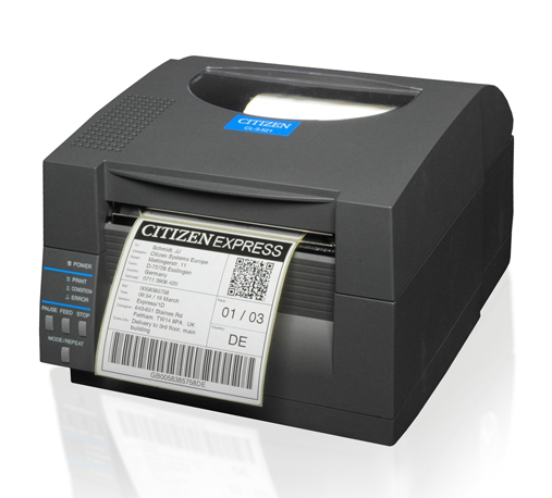 Принтер этикеток Citizen CL-S521II Printer; Direct thermal, Black, UK+EN Plug (ex 1000815)