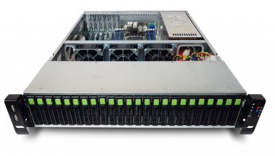 Rikor 2U Server RP6224 noCPU(2)2nd GenScalable HS EATX(3+3)/TDP 205W/ no DIMM(16)/HDD(26)SFF/4x1Gbe/6xHHHL/ 1xM.2 NVMe4, 1xM.2 SATA/2x800W/