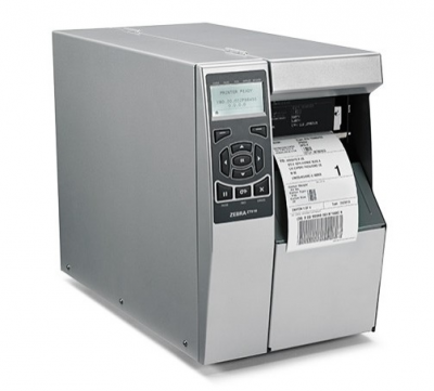Zebra TT Printer ZT510; 4", 203 dpi, Euro and UK cord, Serial, USB, Gigabit Ethernet, Bluetooth LE, Rewind, Mono, ZPL