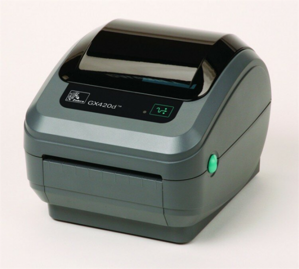 Принтер этикеток Zebra DT GX420d; 203dpi, EU and UK Cords, EPL2, ZPL II, USB, Serial, Ethernet, Dispenser (Peeler) (new P/N ZD6A042-D1EF00EZ)