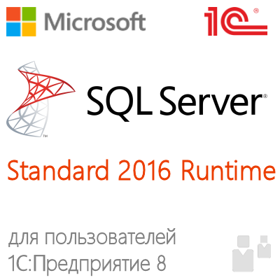 Microsoft SQL Server Standard 2016  Runtime для пользователей 1С:Предприятие 8