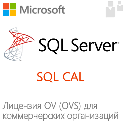 Клиентская лицензия SQL Server CAL (OV, OVS) для коммерческих организаций