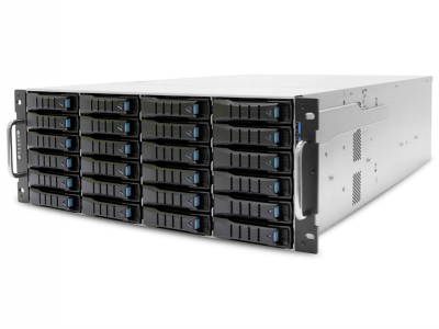 AIC Storage Server 4U XP1-S401VG02 noCPU(2)2nd Gen Xeon Scalable/TDP 140W/ no DIMM(12)/ 24x3,5''+ 2x2,5''/ 2x10GB SFP+/ 2 x16 slots(FHHL)/ 3 x8 slots(FHHL)/2x1200W